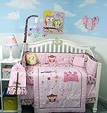 SoHo Pink Owl Castle Baby Crib Nursery Bedding Set 14 pcs by SoHo Designs