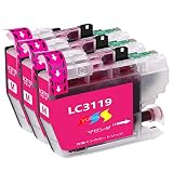 LC3119 brother 互換インク カートリッジｌｃ３１１９Mマゼンタ*3個パック大容量 対応ブラザープリンター：MFC-j6580CDW MFC-j6980CDW MFC-J6583CDW MFC-J6983CDW MFC-J5630CDW yubang