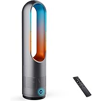 グレー 冷暖兼用 羽根なし セラミックヒーター 羽なし タワーファン 温風 Amazon.co.jp: タワーファン 羽なし扇風機【2025革新冷暖房