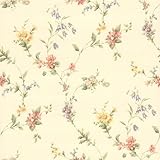 Brewster 436-38536 Suzanne Taupe Floral Trail Wallpaper Taupe [並行輸入品]