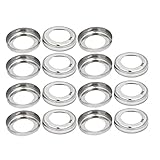 uxcell 手すり部品　ブラケット　ハンドレールプレートカバー　 ラダーカバー 安全な手すり用 304ステンレス鋼 15個入り