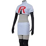 Kaiunchan ポケットモンスター ポケモン ロケット団 武蔵 小次郎 コスプレ衣装 コスチューム 変身 クリスマス ハロウィン イベント 仮装 文化祭 (武蔵 XL)