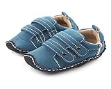 (ジョヒ)JOHIベビー用　ベビーシューズ　幼児シューズ　新生児　春秋　0-1歳　男の子 女の子　履かせやすい (13CM, ブルー)