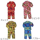 【SiShuNon/シシュノン】フリースパジャマクマ ウサギ ネイティブ柄 100 7 ブルー