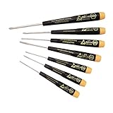 Wiha 27390 Slotted And Phillips Screwdriver Set, Precision ESD Safe, 7 Piece [並行輸入品]