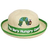 2016年 夏物 はらぺこあおむし ペーパーハット 麦わら帽子 THE WORLD OF ERIC CARLE グリーン◇50cm