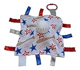 Baseball Blanket / Lovey, For Entertainment, Comfort and Sensory Play by Baby Jack & Co