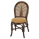 籐(ラタン)家具 籐ダイニングチェア ダークブラウン U93B