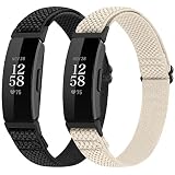 Runostrich コンパチブル Fitbit Inspire2/Inspire HR/Inspire ナイロン弾性スポーツバンド交換用ストレッチバンド ストラップ