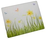 High Quality 15 X 12 inch Spring Butterflies Surface Saver Tempered Glass Cutting Board, 81512ASM-B