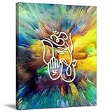 (41cm x 50cm, 1.25" Gallery Wrap) - Avercart Canvas Lord Ganesha/Shree Ganesh/Shri Ganpati on Canvas