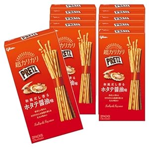 プリッツ 超カリカリ 和風だし香るホタテ醤油味 55g×10個 江崎グリコ スナック菓子