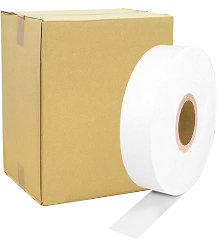 Amazon.co.jp: 券売機 ロール紙 5巻入り 白色 ミシン無し 幅