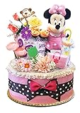 出産祝い ディズニー ミニー おむつケーキ カーター ダイパーケーキ 女の子 パンパース (W) DK1088-S