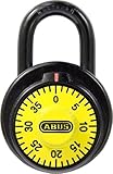 ABUS 78/50 KC 2-Inch Locker Dial Combination Padlock with Key Control, Black by ABUS