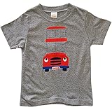 ジンボリー（GYMBOREE)男の子グレー赤い2階建てバスさん半袖Tシャツ (2t(84-91.5cm)) [並行輸入品]