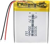 バッテリー充電式 303035 350Mah 3.7V リチウムイオンポリマーリチウム電池、充電式 Mp3 Mp4 Gps Diy パワーバンクオーディオ機器 Bluetooth ヘッドセット 1 個