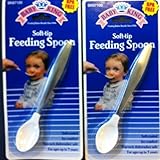 LOT OF 2 SOFT-TIP FEEDING spoon dishwasher safe smooth round edges nip by Baby King