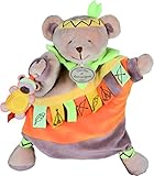 ＤＯＵＤＯＵ　DC2351 ベアー　パペット　ウィズ　ラベル ラベルをたくさんつけたクマのパペットです ｻｲｽﾞ H約20cm