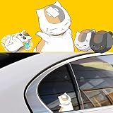夏目友人帳 車ステッカー ステッカーシール 車貼る シル 壁紙 ニャンコ先生 驚 夏目貴志 貼り紙 車シー 壁紙 車 自動車 ドアハンドル 汎用 PVC材質 スーツケース (C) [並行輸入品]
