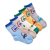 通気性のある子供用ソックス（男の子用/女の子用）5脚コットン