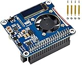 PoE HAT (B) Raspberry Pi 4B/3B+用、0.9インチのOLED付きパワーオーバーイーサネットハット、802.3af PoEネットワークをサポート、802.3afパワーソーシング機器が必要です。