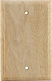 GE 40061 Blank Wall Plate, Unfinished Wood [並行輸入品]