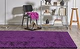 homedoraソリッドShaggyエリアラグVividソフト& High Pile、太いPlush寝室リビングダイニングKids Shag Floor Rug 3' X 5' パープル