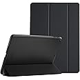 ProCase iPad 9.7"(旧型）ケース スマート 超スリム スタンド フォリオ保護ケース 半透明フロスト バックカバー 対応機種：iPad 9.7" 第6世代 2018 / 第5世代 2017 - ブラック