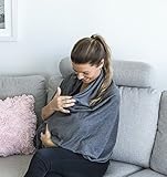 Nursing Cover - Nursing Scarf - Nursing Infinity Scarf - Breastfeeding Cover (Dark Heather Gray) by 