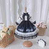 HAMRETHYPPZ 1/4 1/6 1/3 BJD 球体関節人形 ドレス ドール コスチューム 人形メイド服 球体関節人形着せ替え ドールドレス プリンセスドレス、紺色のプリンセススカート、かわいいメイドスカート、かわいいロリースカート、祝日のドレススカート(ヘッド、素体は含まりません) (1/3)