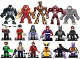 17pcsミニフィギュアBuilding Toys Avengers Groot Venom Hulkbuster Guardians Galaxy