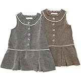 【アウトレット】 Biquette Club ワンピース(80～130cm) キムラタンの子供服 グレー 80 ( 10308x10508-144 )