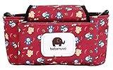 Bebenuvo ベビーカー用バッグ ベビーカー ドリンクホルダー オーガナイザー ポケット(ふくろう)