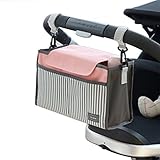 SEKAIIQIBAN ベビーカー用バッグ ドリンクホルダー 大容量 多機能小物入れ 持ち運び便利