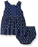 Splendidベビー女の子インディゴレーストリムドレス カラー: ブルー
