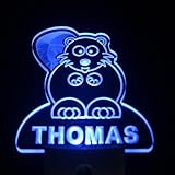 ws1020-tmビーバーPersonalized Night Lightベビーキッズ名Day / NightセンサーLEDサイン