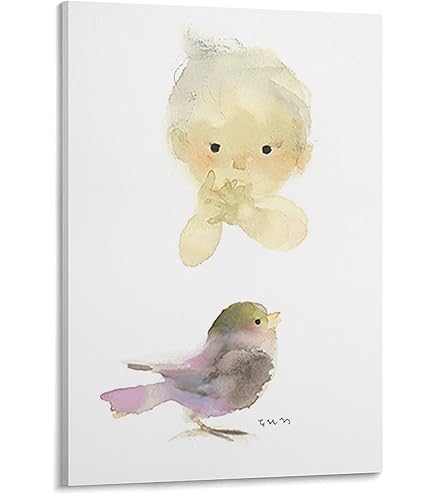 Amazon.co.jp: 114927 いわさきちひろポスター額DX 花と少女 : ホーム