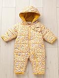 WILL MERY ウィルメリー ベビー 花柄 ジャンプ スーツ 赤ちゃん ベビー服 防寒 女の子 あったか アウター 70㎝ イエロ― 50200 50200021