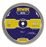 Irwin4935561Carbide Tooth Metal Cutting Blade-10" 80T THIN STEEL BLADE (並行輸入品)