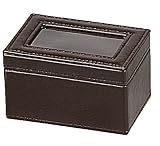 大橋新治商店 フラワーアレンジメントにも フェイクレザーボックス レクトBOXブラウンS 51-281