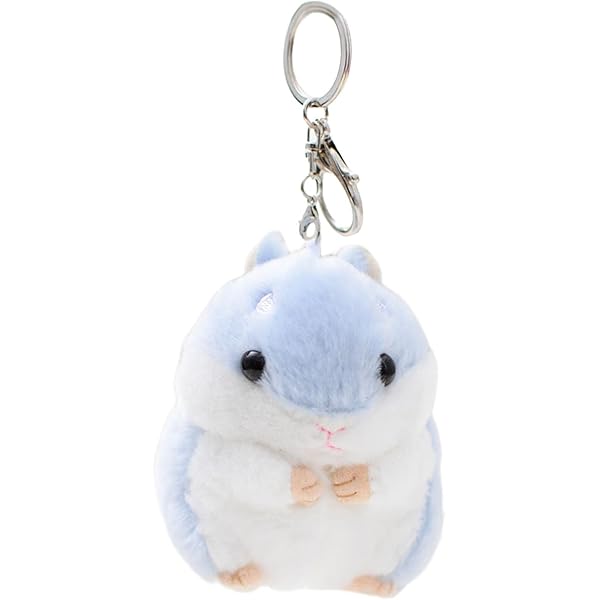 ちょ〜可愛い　グレーのハムスター　モコフワ　ぬいぐるみ　キーホルダー　新品未使用 ちょ〜可愛い グレーのハムスター モコフワ ぬいぐるみ