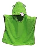 Frenchie Mini Couture 20"x 25"(50 8cmx63 5cm) 緑ソリッドカラー ポンチョ フード付きタオル (並行輸入)