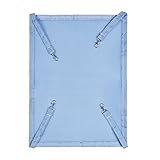 猫 ハンモック 猫 ハウス ペット用品 通気性 取り付け簡単 フック付き 春夏秋冬 猫 兎 小型犬 小動物用 宠物用品 (中（35×45cm）, 青)