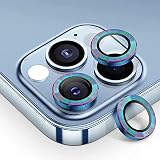 【6枚セット】AMAPC for iPhone17 カメラフィルム iPhone17 Pro カメラフィルム iPhone17 Pro max用カメラフィルム レンズ保護カバー 薄型 強化ガラス 耐衝撃 独立型 黒縁取り 露出オーバー防止 アルミ合金 アイフォン 17プロ マックス用 カメラカバー ライト ブルー