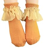 Plus Nao(プラスナオ) 3足セット ベビーソックス 靴下 フリル 女の子 女児 幼児 ベビー 赤ちゃん シンプル 無地 上品 おしゃれ 可愛い キュ - M【1-3歳】