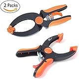 HW GLOBAL ロックハンド 強力なクランプ DIY工具 木工用 固定クランプ 口開き0~66mm 容量深いリーチ/2ピース Handi-Clamp [並行輸入品]