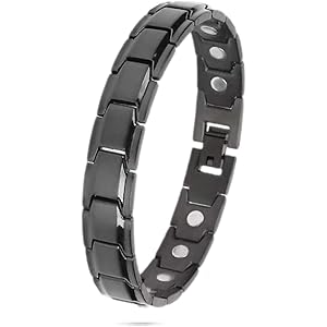 Cherish メンズ ブレスレット 磁気 ゲルマニウム バングル アクセサリー 静電気除去 血行促進 睡眠改善 オシャレ 肩こり軽減 抗疲労 金属アレルギーフリー