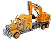 Maxトラック車Friction Powered Toy Construction Truck W /移動&回転Bulldozer。電池不要