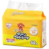 アイリスオーヤマ ペットシーツ 超薄型 1回使い捨て 抗菌 消臭 小型犬・中型犬 ワイド 50枚入